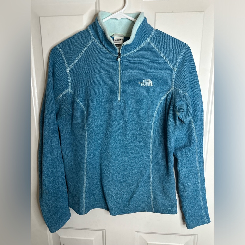 The North Face Teal Blue Half-Zip Fleece Pullover